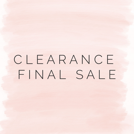 Clearance- Final Sale