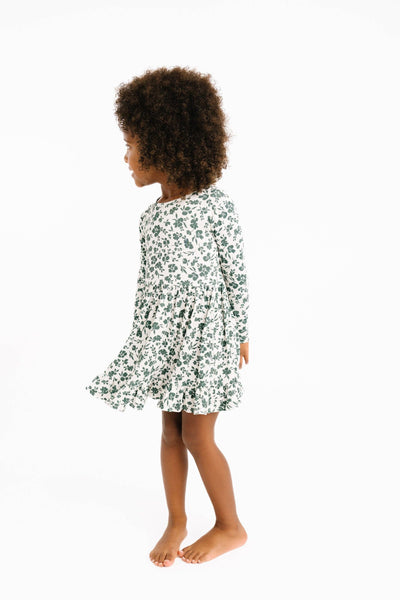 Earthy Floral Bamboo Dress
