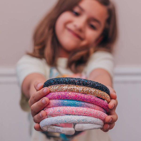 Thin Glitter Headband - Padded Hair Bands