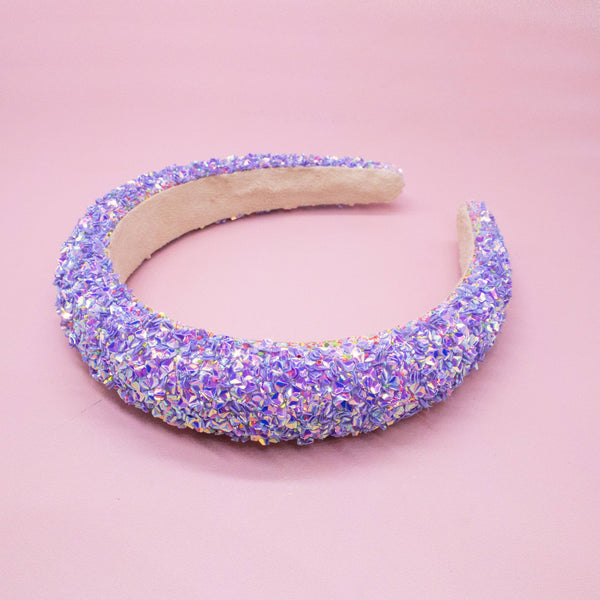 Kids Padded Headband - Chunky Sequin Hair Band