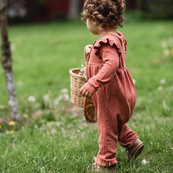 Dotted Rib Infant Jumpsuit