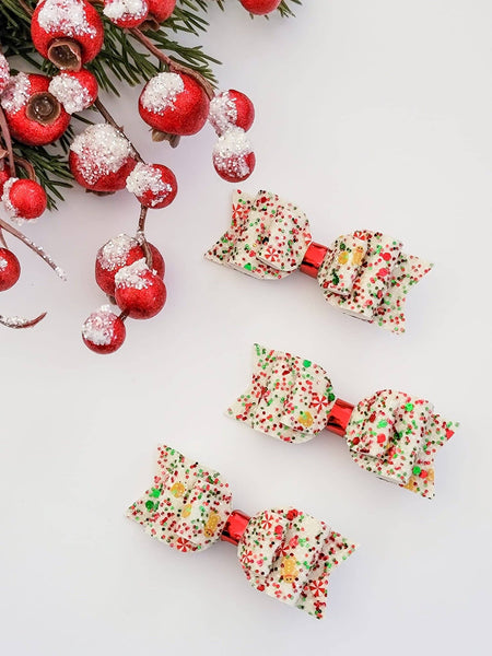 3 inch Blair Bow-Christmas Cheer