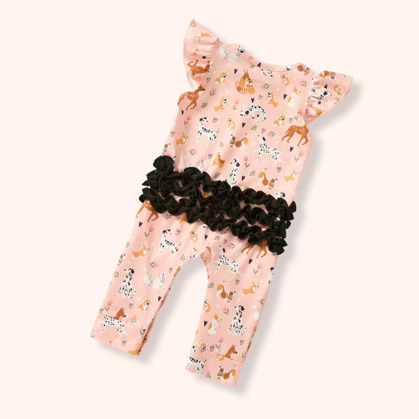 Playful Paws - Girl Romper