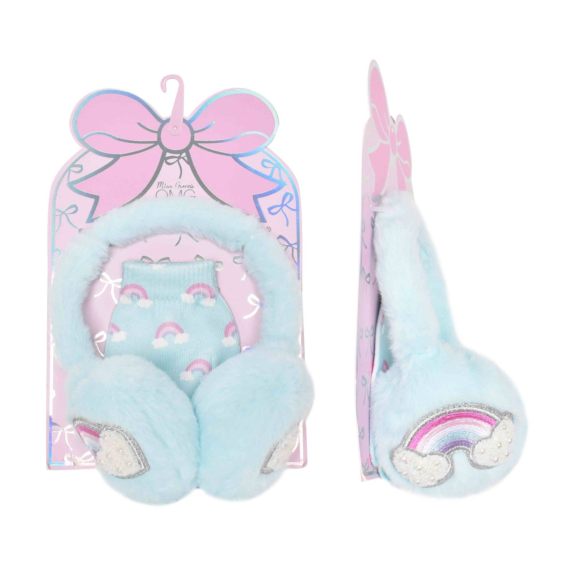 Rainbow Ear Muff & Glove Set