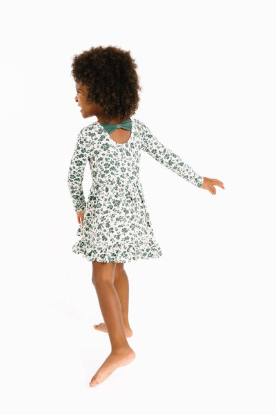 Earthy Floral Bamboo Dress