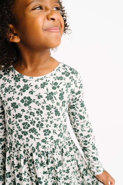Earthy Floral Bamboo Dress