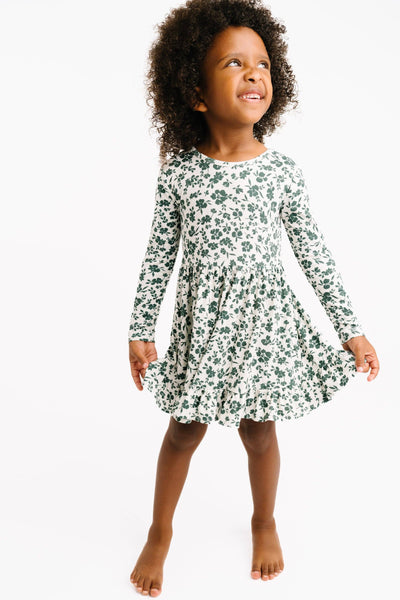 Earthy Floral Bamboo Dress