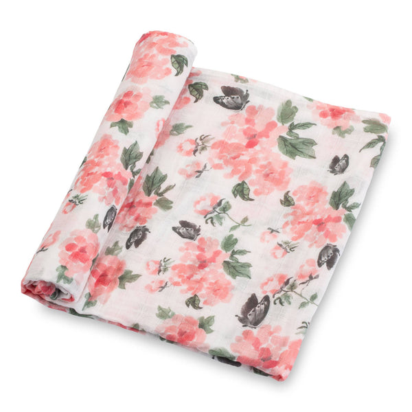 #7 Pretty in Peony Baby Muslin Swaddle Blanket