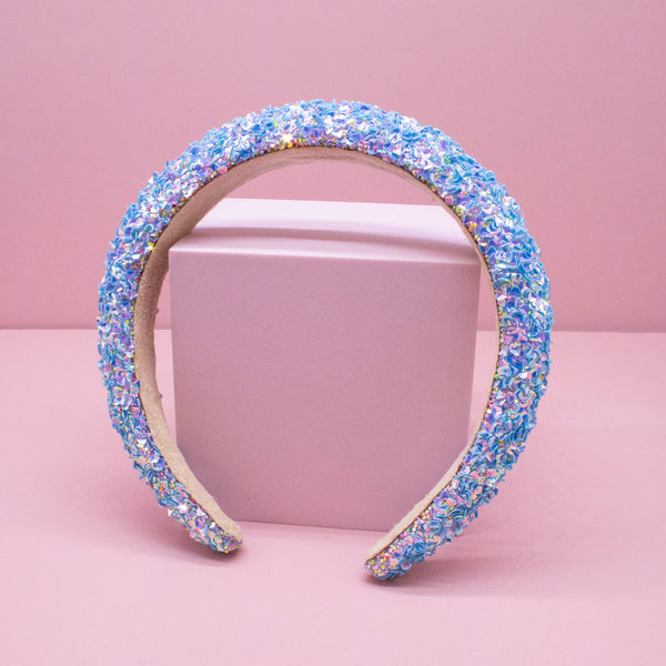 Kids Padded Headband - Chunky Sequin Hair Band