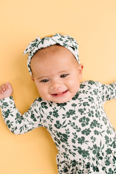Earthy Floral Bodysuit Bamboo Dress