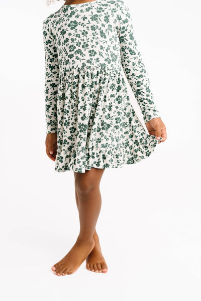 Earthy Floral Bamboo Dress