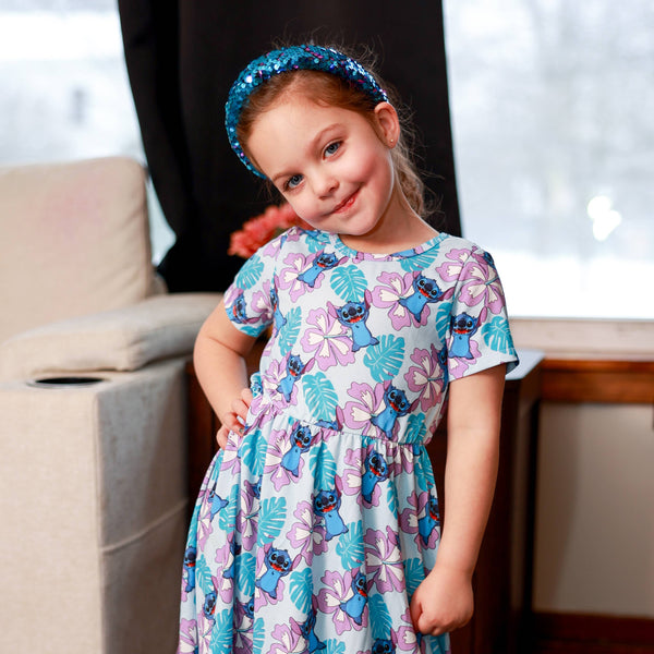 Reversible Sequin Headband - Kids Padded Hair Band