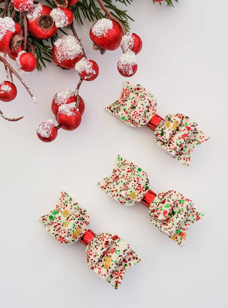 3 inch Blair Bow-Christmas Cheer