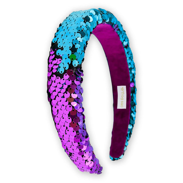 Reversible Sequin Headband - Kids Padded Hair Band