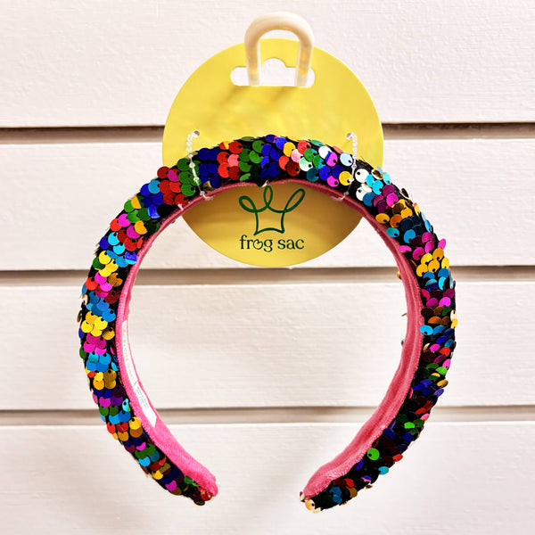 Reversible Sequin Headband - Kids Padded Hair Band