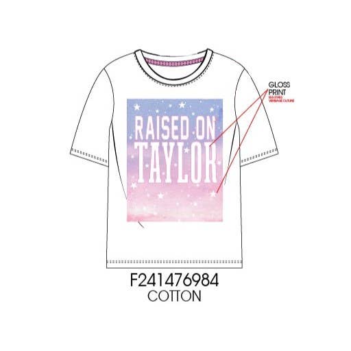 'Raised on Taylor' graphic t-shirt - TWEEN GIRLS