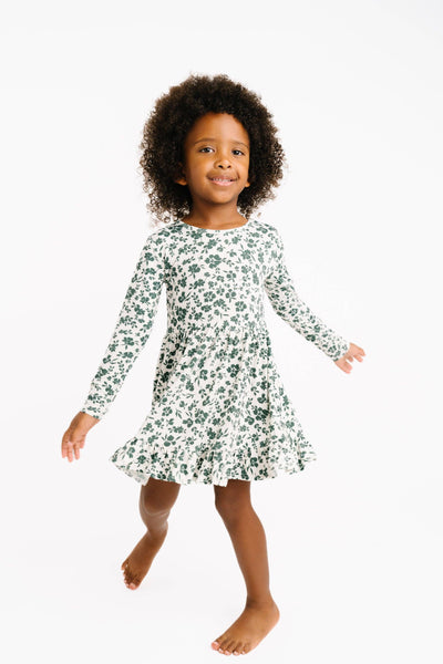 Earthy Floral Bamboo Dress