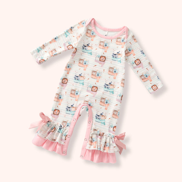 Cozy Critters - Girl Romper
