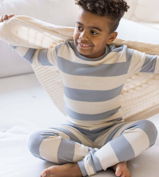Organic Cotton Sleep & Play - Quarry Stripe