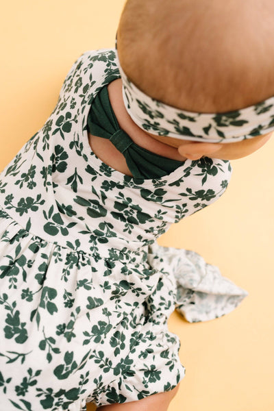 Earthy Floral Bodysuit Bamboo Dress