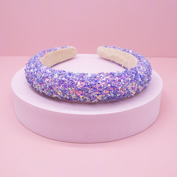 Kids Padded Headband - Chunky Sequin Hair Band