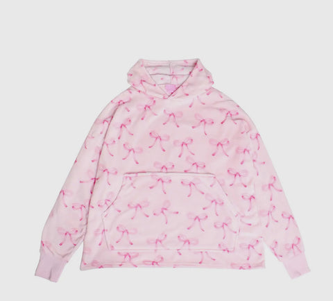 Fleece Printed Pullover Oversized Blanket Hoodie