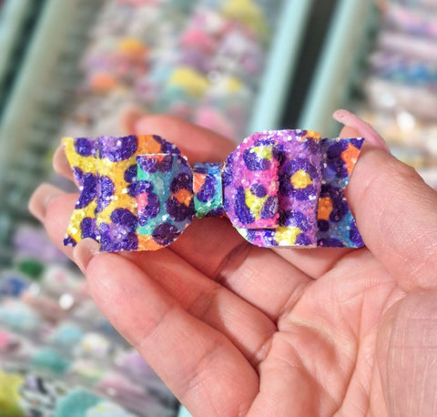 Neon Leopard Selah Bow