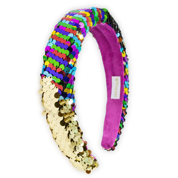 Reversible Sequin Headband - Kids Padded Hair Band