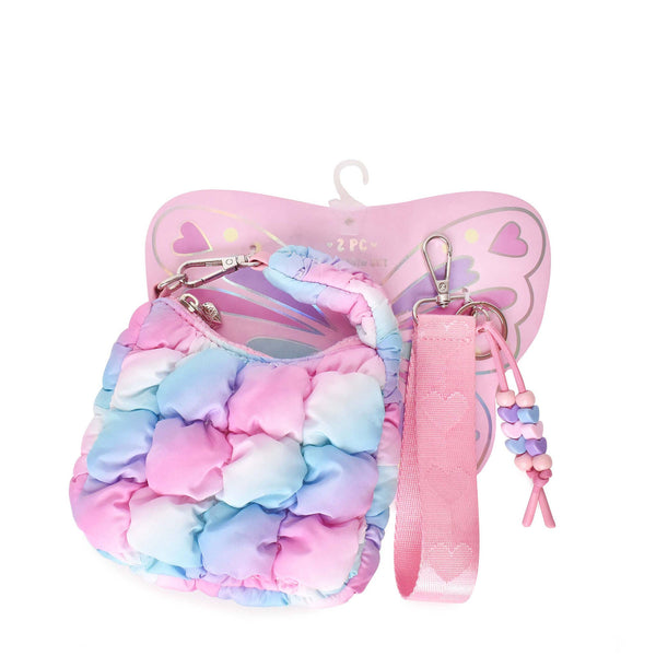 Quilted Scrunchies Mini Hobo Ombre Bag Charm Set