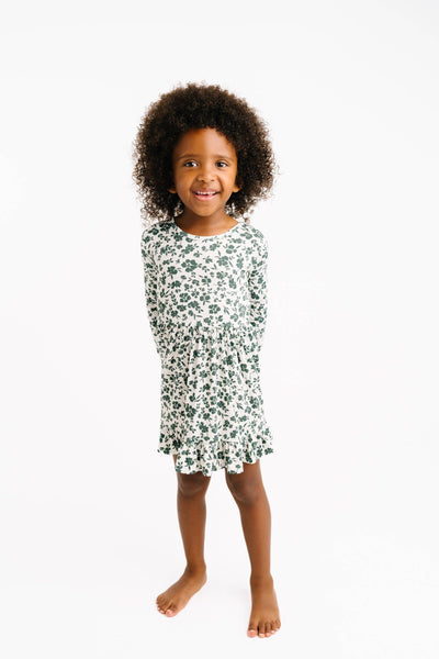 Earthy Floral Bamboo Dress