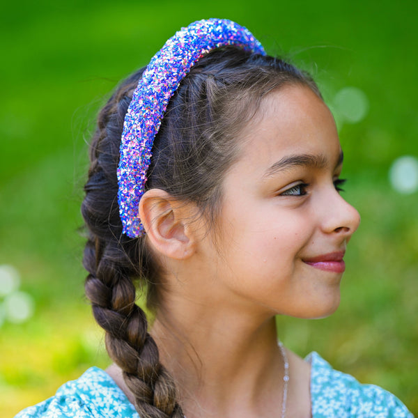 Kids Padded Headband - Chunky Sequin Hair Band