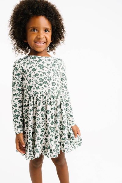 Earthy Floral Bamboo Dress