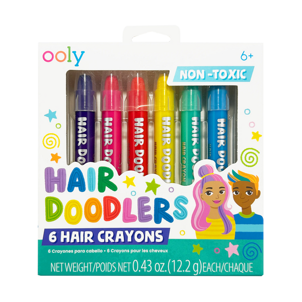 Hair Doodlers Hair Crayons Set of 6