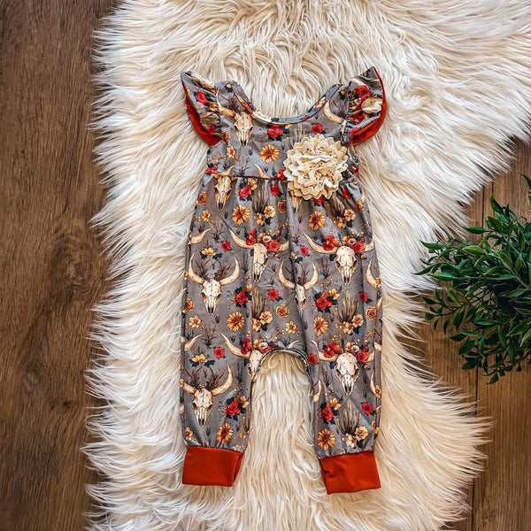 Western Roses Romper