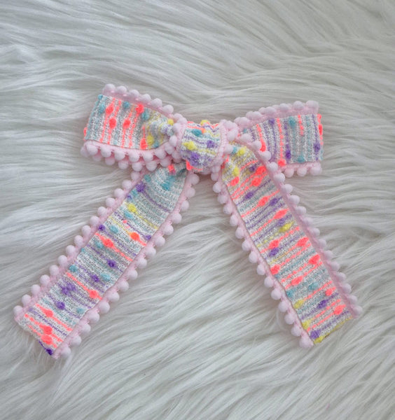 Confetti Pom Pom Chloe Bow