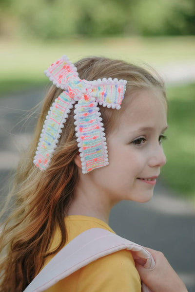 Confetti Pom Pom Chloe Bow