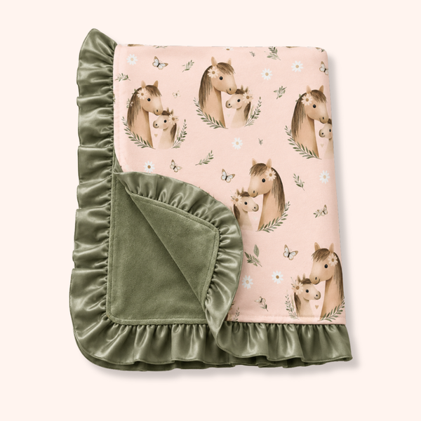 Pasture Ponies - Minky Blanket