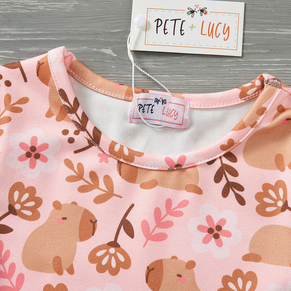 Cuddly Capybaras -  Dress