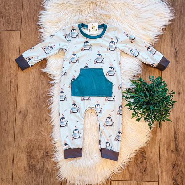 Winter Penguins Romper