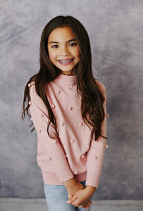 Pink Pom Pom Sweater