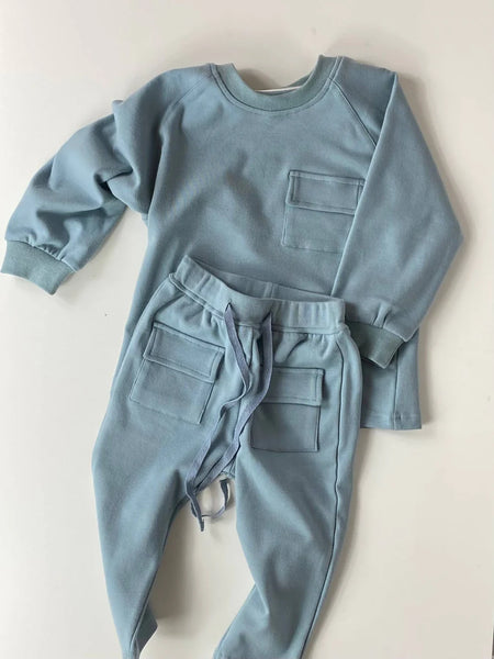 Dusty Blue Lounge Set