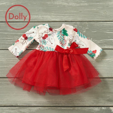 Holly-day Deer Doll Dress