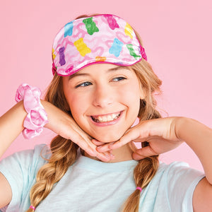 BEARY SWEET EYE MASK & SCRUNCHIE SET