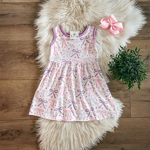 Coquette Double Bow Back Dress