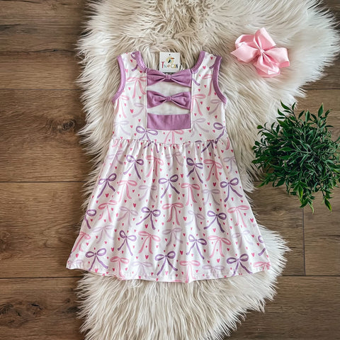 Coquette Double Bow Back Dress