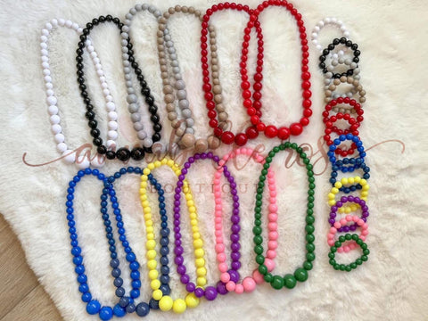 Bubblegum Necklace & Bracelet Set