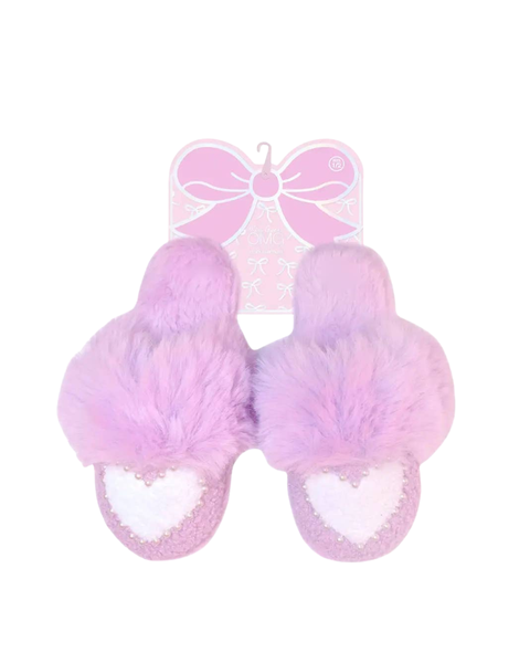 Pearl Heart Slippers