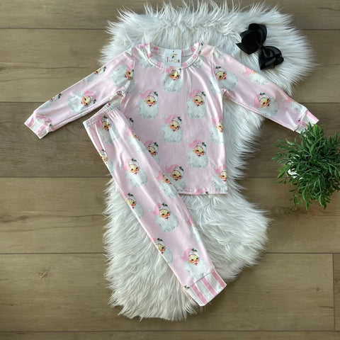 Pink Vintage Santa Set
