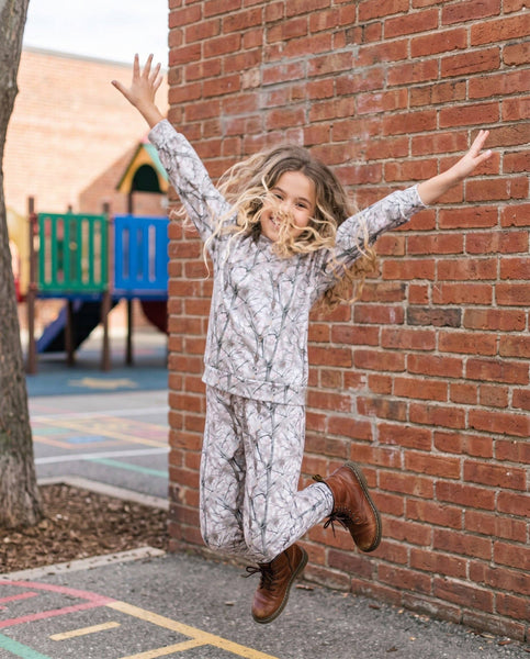 Kids Ava Winter Woodland Camo Lounge Set