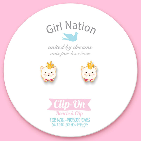 CLIP ON Cutie Earrings | Kitty Princess